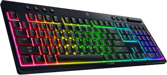 Razer BlackWidow V4 Low Profile HyperSpeed Безжична Гейминг Механична Клавиатура с RGB осветление (Английски US)