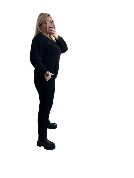 Women's Black Set with Pants with Elastic