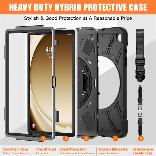 Solid 360 Задна корица Черен (Samsung Galaxy Tab A9 Plus, A11 Plus) 660204702A