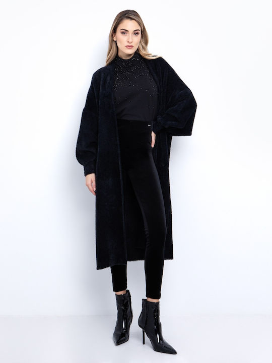 Long Women's Cardigan Black
