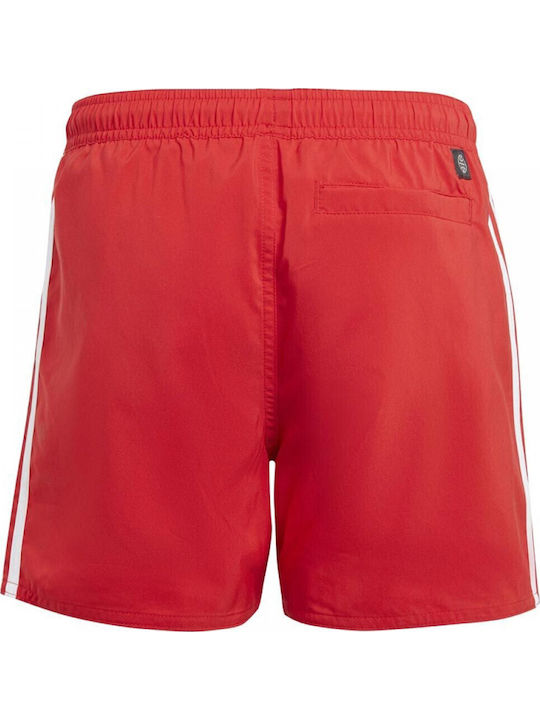 adidas 3-Stripes Kids Swimwear Swim Shorts Red