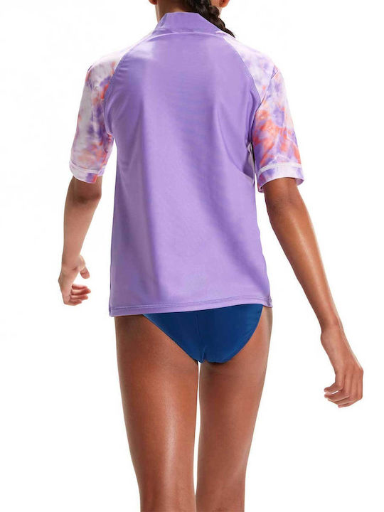 Speedo Kinder Badeanzug Rashguard Lila
