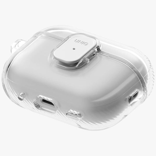 Uniq Glase Hülle Silikon mit Haken in Transparent Farbe für Apple AirPods Pro 3