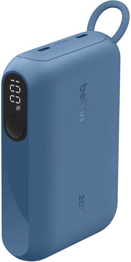 Belkin BoostCharge Power Bank 10000mAh 20W mit 2 USB-C Anschlüssen Blau
