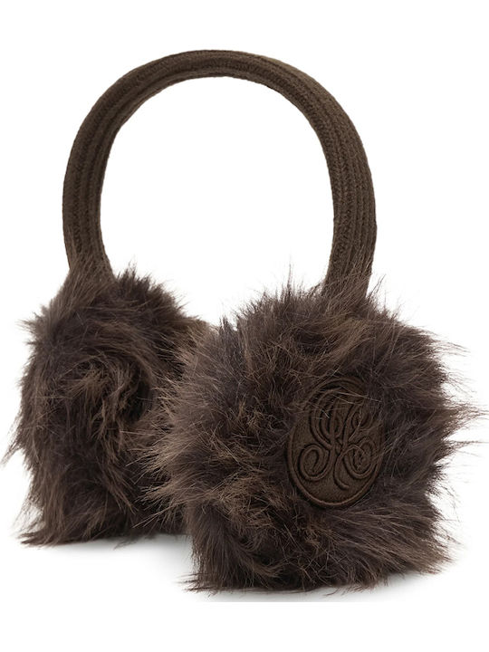 Earmuff Knitted in Brown color