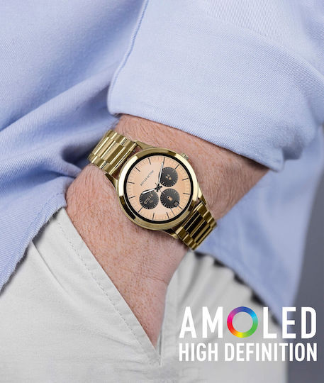 Reflex Active Series 31 Stainless Steel Smartwatch με Παλμογράφο (Χρυσό)