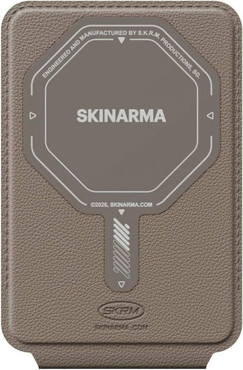 Skinarma MagSafe Kartenetui in Khaki Farbe