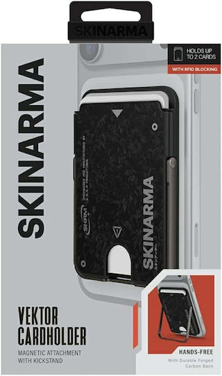 Skinarma MagSafe Suport Carduri Onyx în culoarea Negru