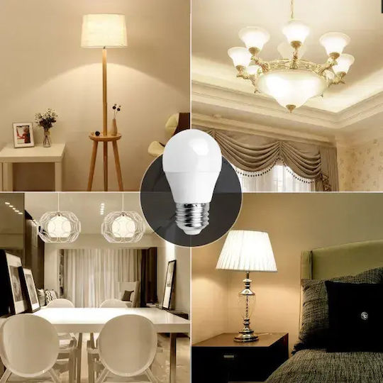 Aigostar LED Bulbs 6W for Socket E27 and Shape G45 Warm White 510lm Dimmable 2pcs