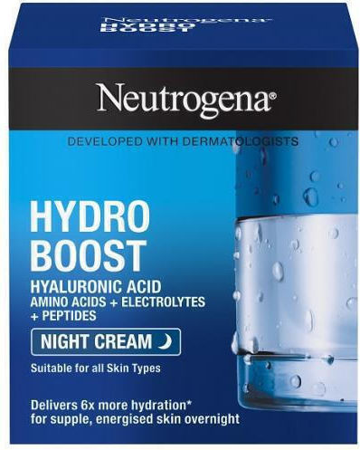 Neutrogena Hydro Boost Cremă Hidratantă de Noapte pentru Față cu Acid Hialuronic 50ml
