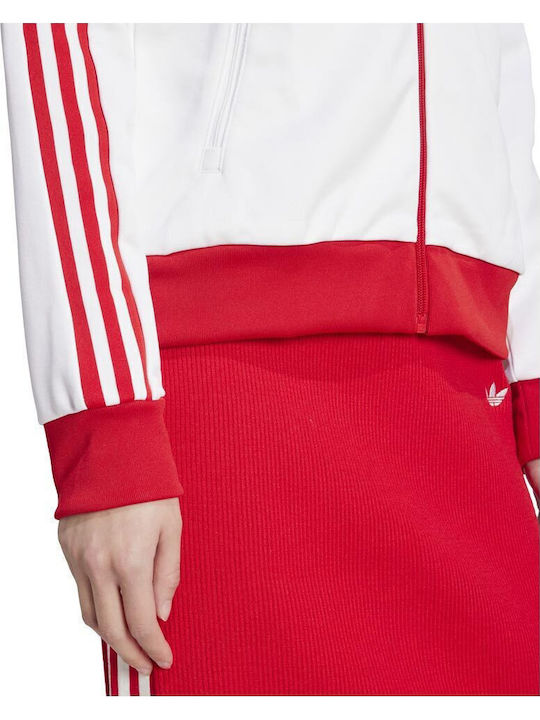 Track Top Damen Jacke White