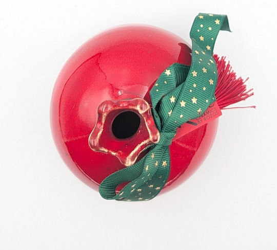 Grekas Home Handmade Tabletop Lucky Charm Pomegranate Red Ceramic 11cm 1pcs