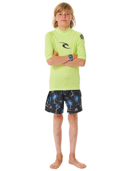 Rip Curl Kids Swimwear Rashguard Lime