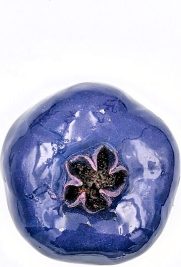 Grekas Home Handmade Tabletop Lucky Charm Pomegranate Blue Ceramic 9cm 1pcs
