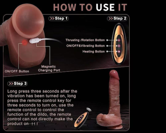 Ophelia's Dream Realistic Vibrator with Remote Control Flesh