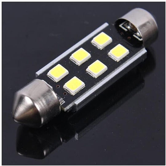 Heleco Λάμπες Αυτοκινήτου & Μοτοσυκλέτας C10W Canbus LED 6000K Ψυχρό Λευκό 3W 2τμχ