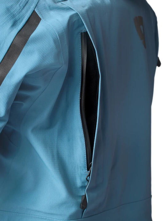 Rev'IT Smock Blackwater 3 H2O Winter Men's Motorcycle Jacket Cordura Waterproof Ocher Yellow/Blue