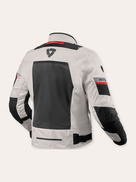 Rev'IT Tornado 4 H20 Herren Motorradjacke 4 Jahreszeiten Wasserdicht Silver-Black