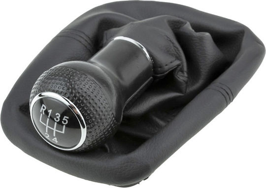 NTY Πόμολο 5 Ταχυτήτων με Φούσκα για Volkswagen Lupo 1998-2005 / Polo 1995-2002 Μαύρο