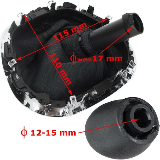 Shift Knob for Opel Vivaro Renault Trafic 2001-2014 Black