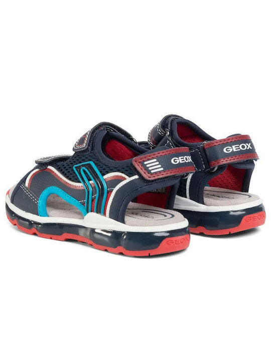 Kids' Sandals Anatomic with Velcro & Lights Navy Blue