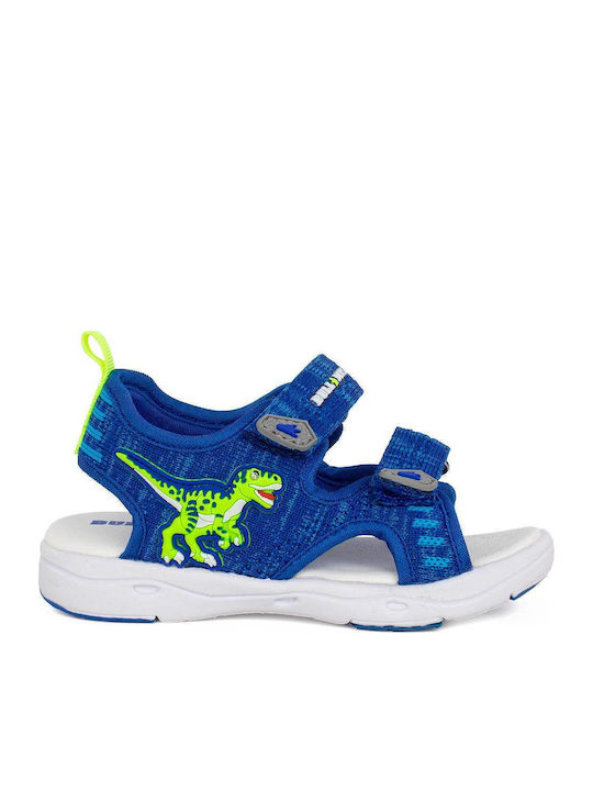 Kids' Sandals with Velcro & Lights Blue