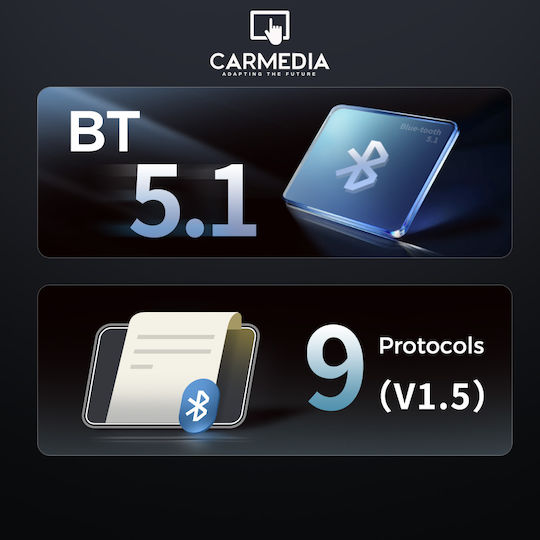 Carmedia Διαγνωστικό Αυτοκινήτου OBD 2 με Bluetooth