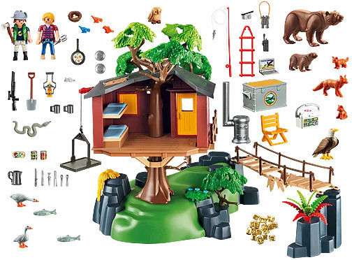 Playmobil Wildes Leben Großes Baumhaus für 4-10 Jahre