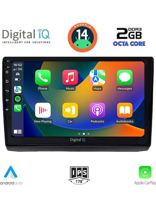 Digital IQ Car Audio System for Opel Vivaro Renault Trafic Nissan Primastar 2004-2015 (Bluetooth/USB/WiFi/GPS/Apple-Carplay/Android-Auto) with Touch Screen 10"
