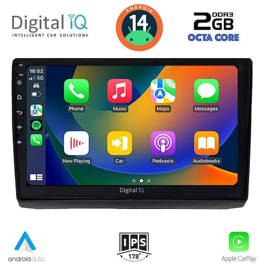 Digital IQ Car Audio System for Opel Vivaro Renault Trafic Nissan Primastar 2004-2015 (Bluetooth/USB/WiFi/GPS/Apple-Carplay/Android-Auto) with Touch Screen 10"