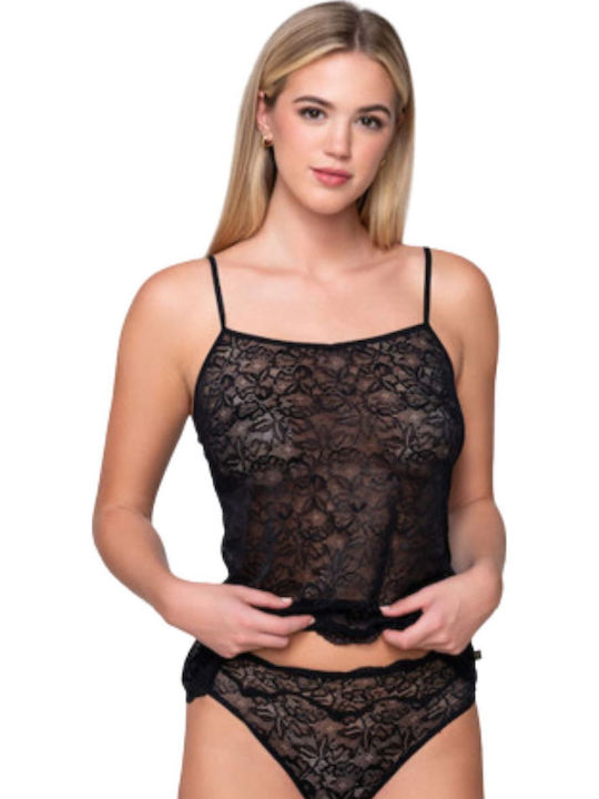 Cu Bretele Negru Tricou pentru femei