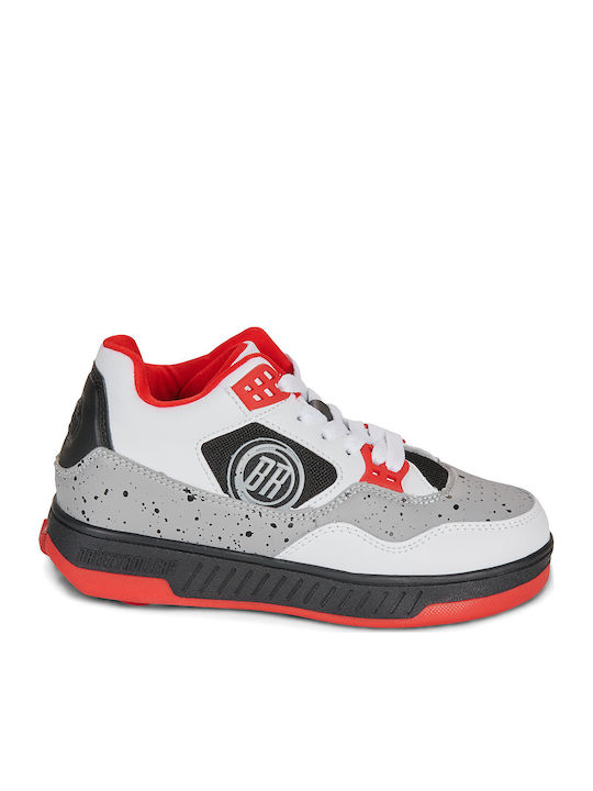 Kinder Sneakers mit Rollen Weiß