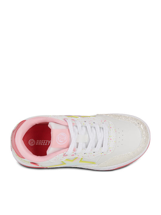 Kinder Sneakers mit Rollen Weiß