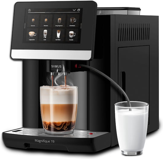 Samus Automat de Espresso 1450W Presiune 19bar pentru Cappuccino Gri