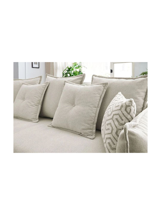 Puffy Dreisitzer Sofa mit Bett Ecru 235x98x95cm