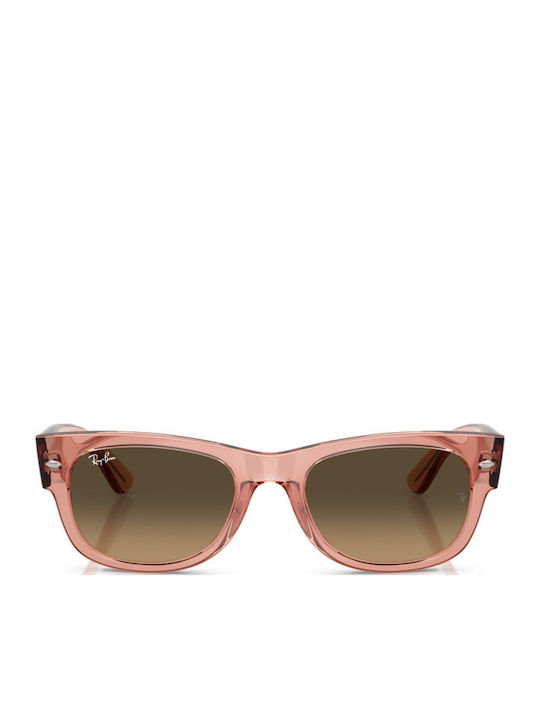 Ray Ban Wayfarer Ii Unisex Sonnenbrille mit Rosa Kunststoff Gestell und Braun Verlaufsfarbe Linse RB0832S 684843
