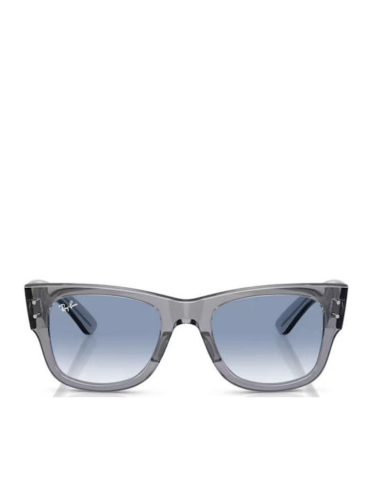 Ray Ban Mega Wayfarer Слънчеви Очила Сиви с Пластмасова Рамка