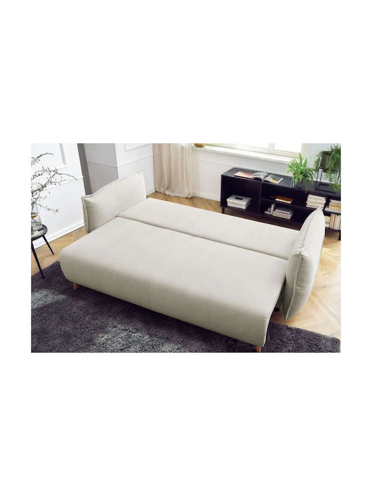 Puffy Dreisitzer Sofa mit Bett Ecru 235x98x95cm