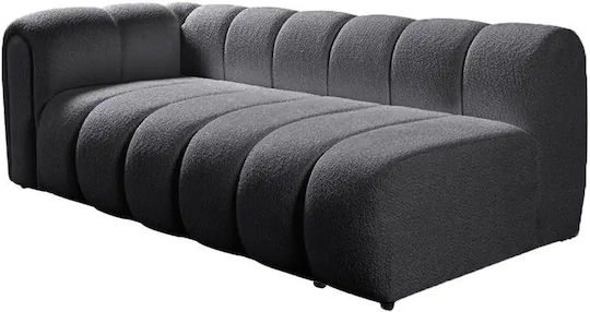 N-line Γωνιακός Καναπές με Δεξιά Γωνία Dark Grey 265x185x70εκ.