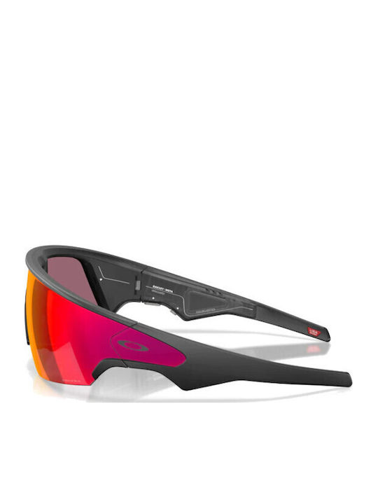 Oakley Herren Sonnenbrille mit Schwarz Kunststoff Gestell und Mehrfarbig Verlaufsfarbe Spiegel Linse