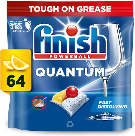 Finish Powerball Quantum 64 Dishwasher Pods