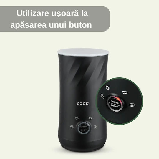 COOK-IT Dispozitiv pentru Spumă de Lapte Caldă și Rece cu Acoperire Antiaderentă 300ml