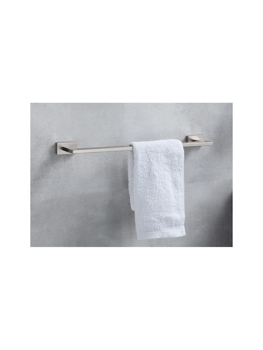 Bronze Art Single Wall-Mounted Bathroom Rail ​40x40cm Inox Silver