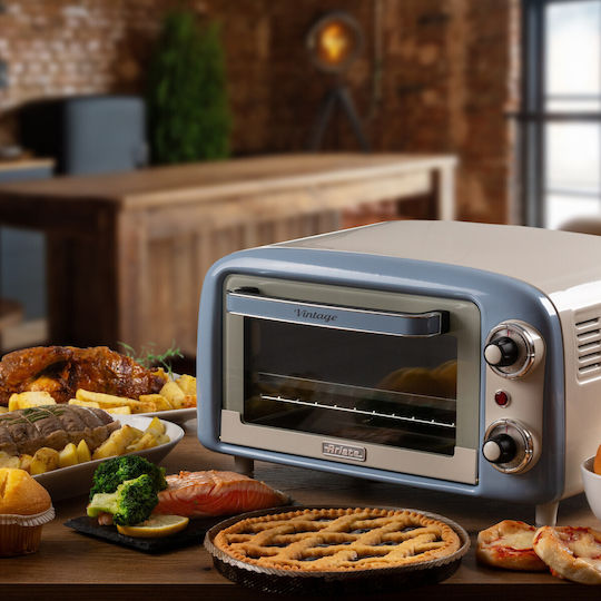 Ariete Vintage Mini Ηλεκτρικό Φουρνάκι 10lt Χωρίς Εστίες Μπλε