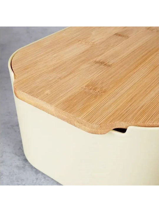 Bread Box Bamboo Board Cream 259303