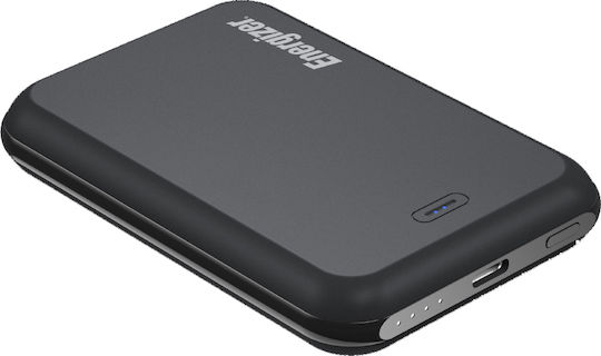 Energizer QM5000 MagSafe Power Bank 5000mAh 15W με Θύρα USB-C Μαύρο