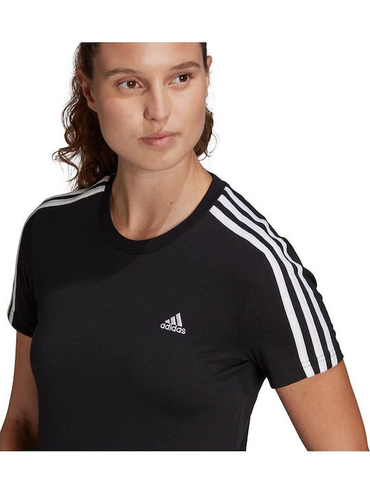3 Stripes Γυναικείο T-shirt Μαύρο