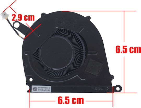Ανεμιστηράκι Laptop Cpu Cooling Fan Ηp Pavilion Plus 14-ey 14t-ey 14z-eυ Dfs5l22h05b85a Fqu8 023.100vm.0001 N60150-001 4pin Κωδ.81540