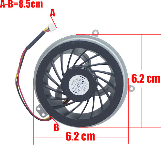Ανεμιστηράκι Laptop Cpu Cooling Fan Sony Vaio Sve141 Sve141l11t Sve141d12t Sve15 Pcg-61511m Udqf2zh91cqu Dc5v 0.25a 3pin Κωδ.81535