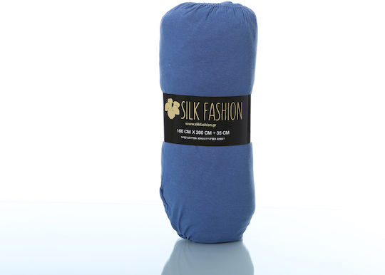 Silk Fashion Sheet King Size with Elastic 180x200+35cm. Jean